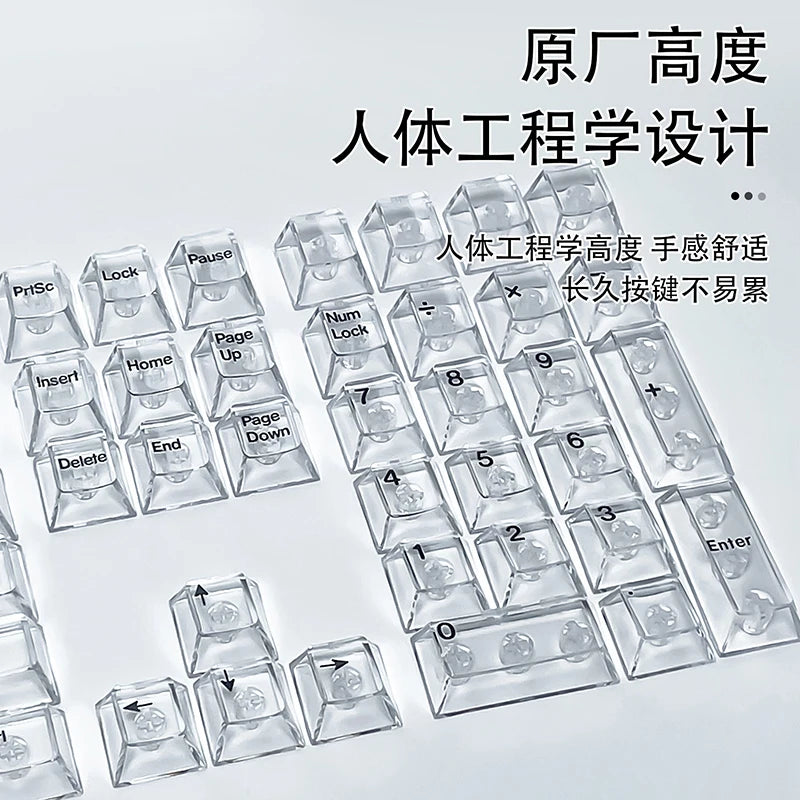 Crystal Cherry Keycaps for Mechanical Keyboard