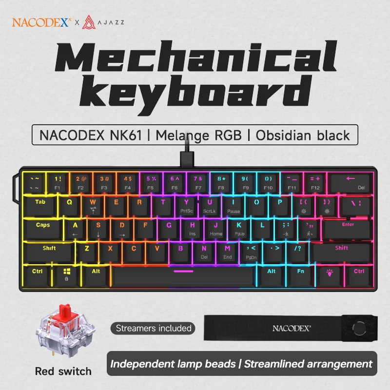 AJAZZ NK61 60% Mechanical Gaming Keyboard