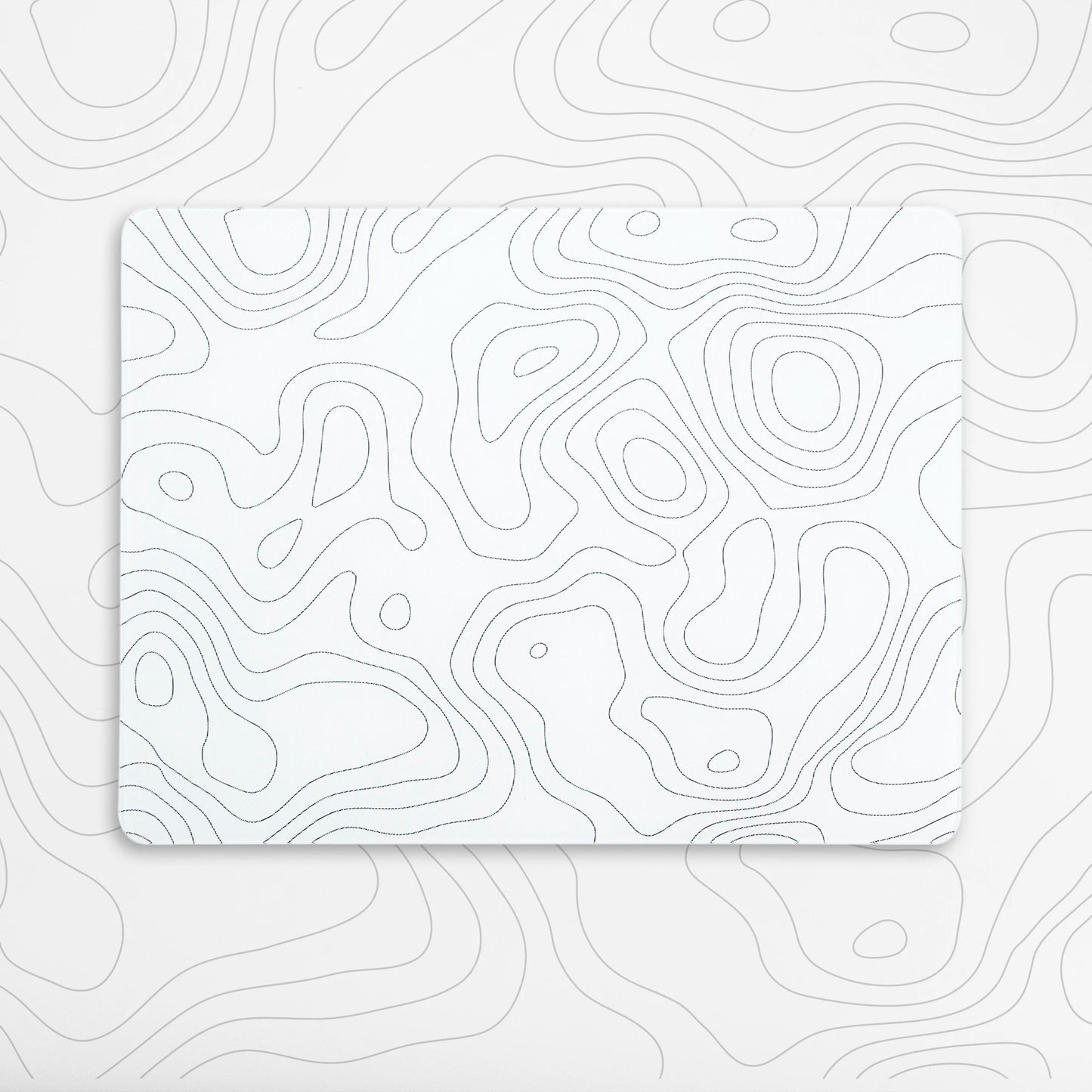 XVX White Glass Gaming Mouse Pad