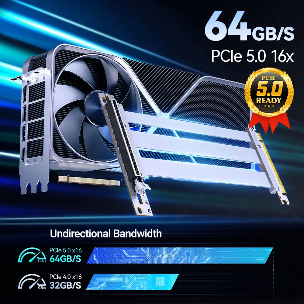 JEYI PCIe 5.0 X16 Riser Cable