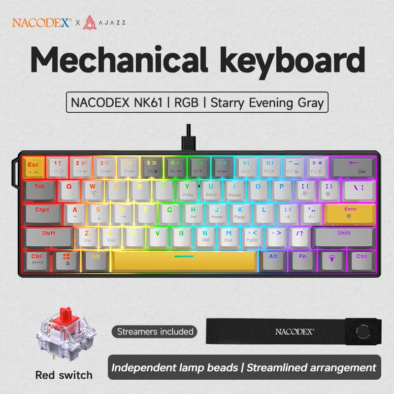 AJAZZ NK61 60% Mechanical Gaming Keyboard