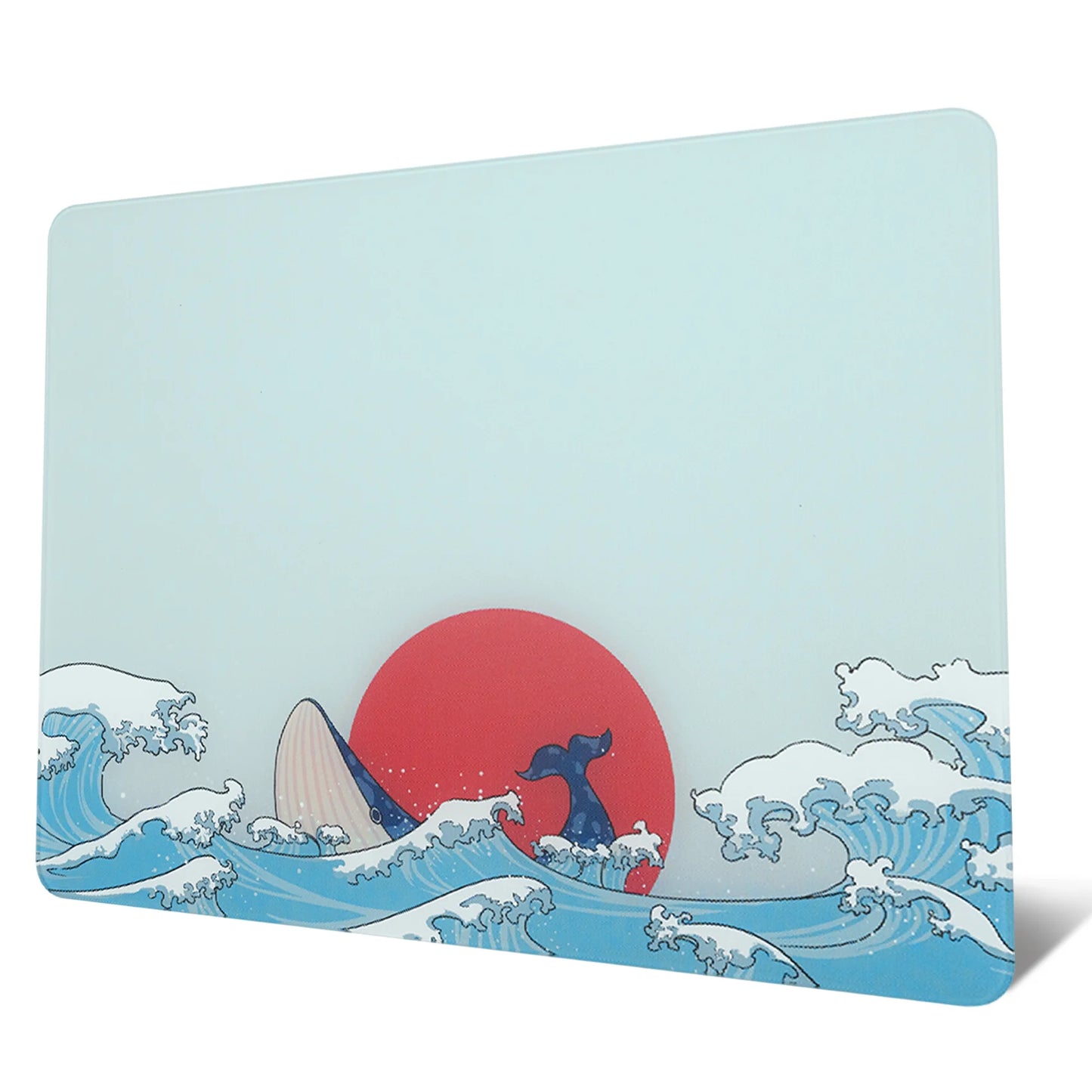 XVX White Glass Gaming Mouse Pad