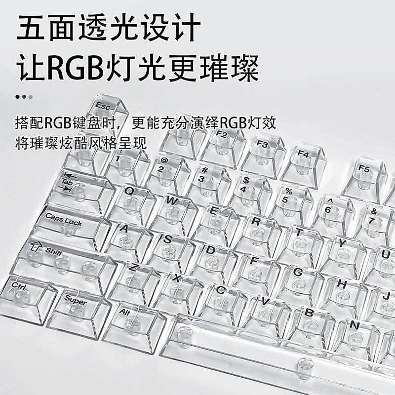 Crystal Cherry Keycaps for Mechanical Keyboard