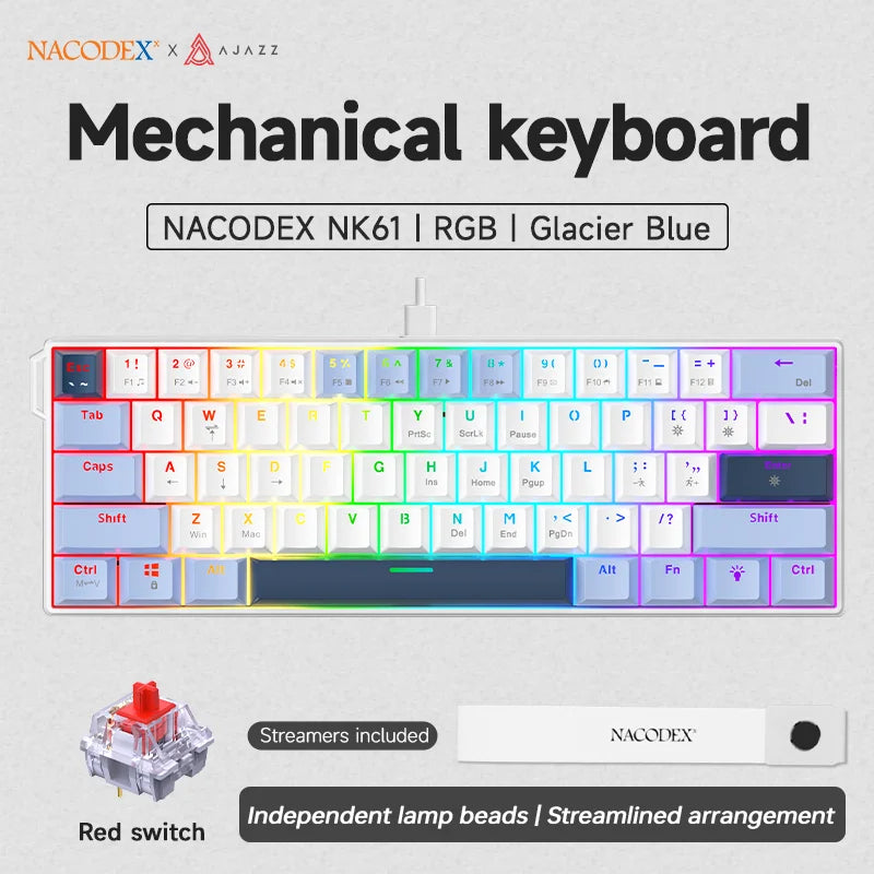 AJAZZ NK61 60% Mechanical Gaming Keyboard