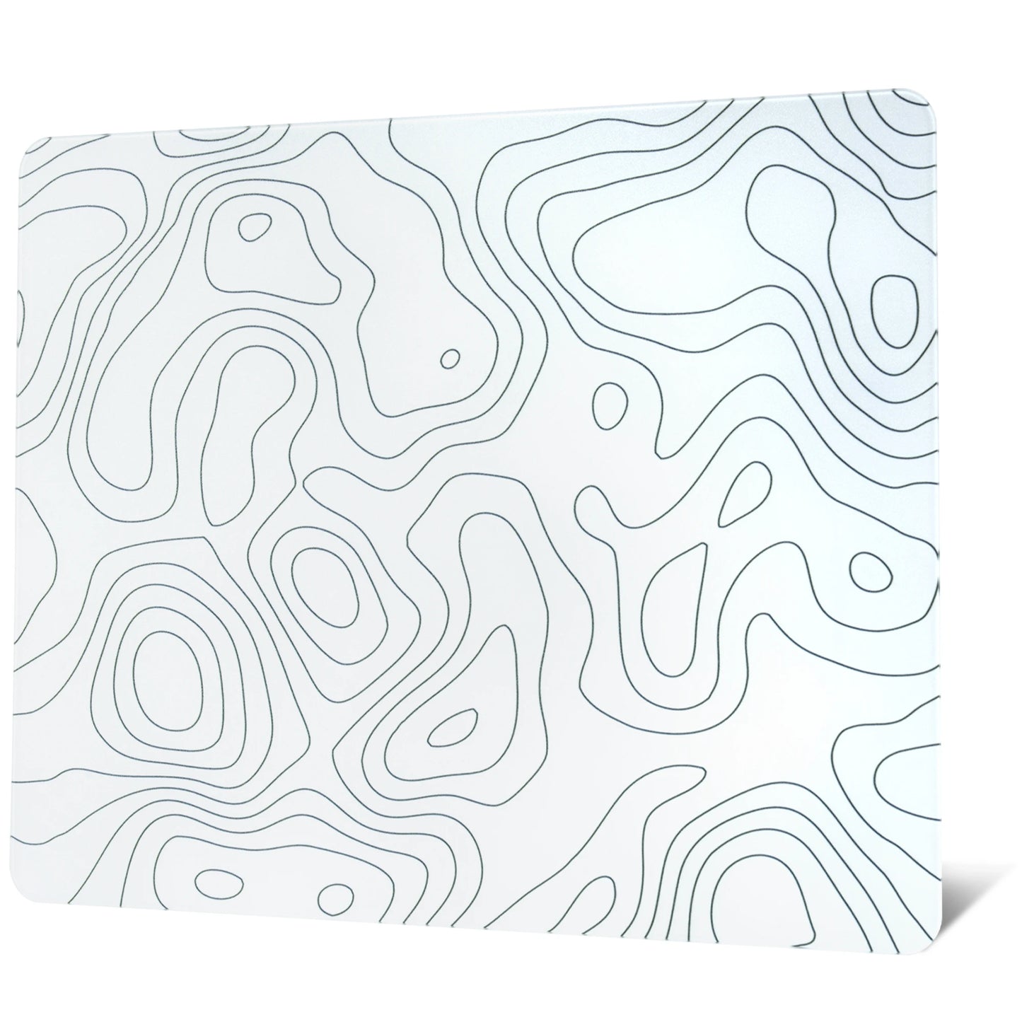 XVX White Glass Gaming Mouse Pad