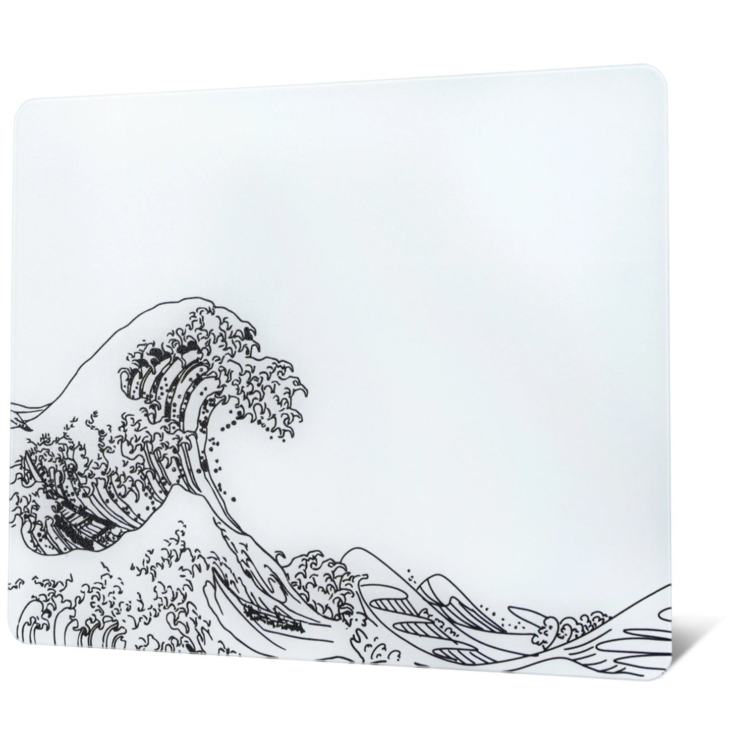 XVX White Glass Gaming Mouse Pad