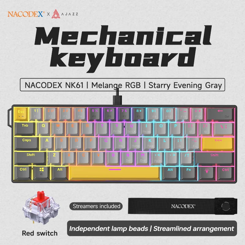 AJAZZ NK61 60% Mechanical Gaming Keyboard