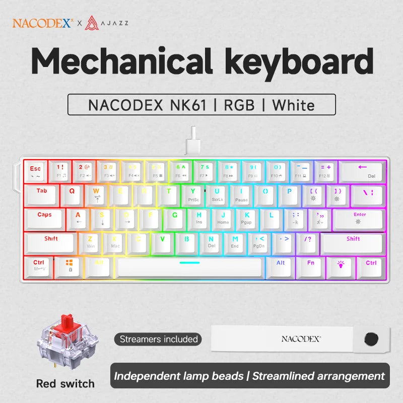 AJAZZ NK61 60% Mechanical Gaming Keyboard