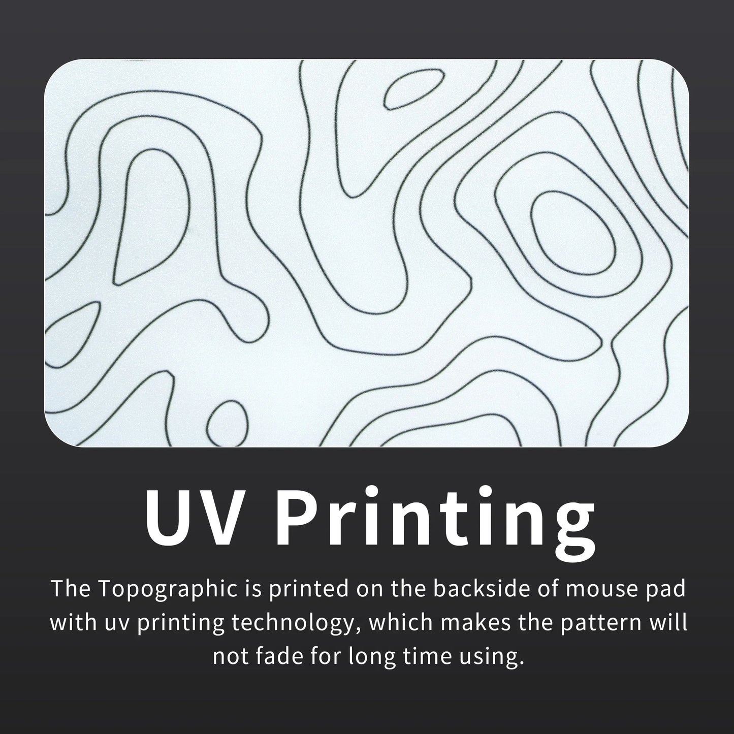 XVX White Glass Gaming Mouse Pad