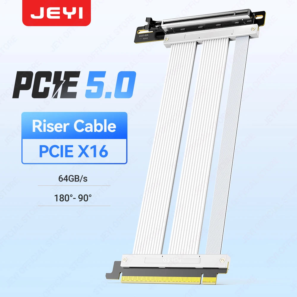 JEYI PCIe 5.0 X16 Riser Cable